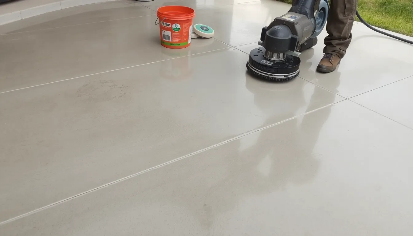 béton poncé extérieur