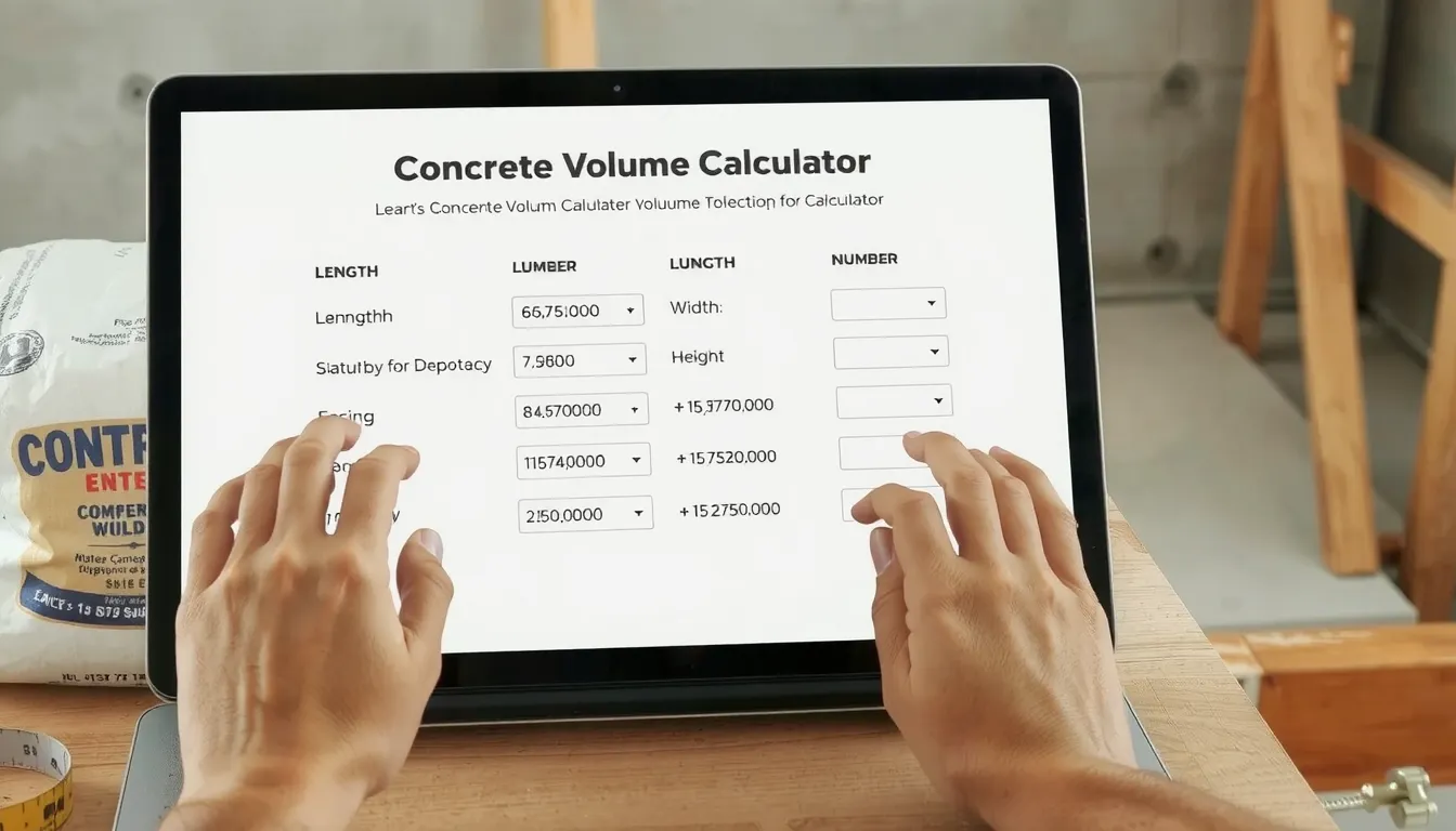 calcul pour beton m3