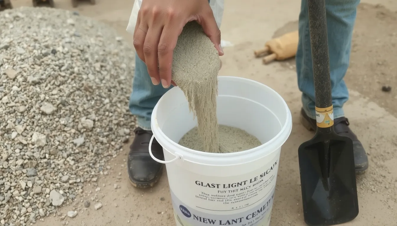 dosage beton en seau