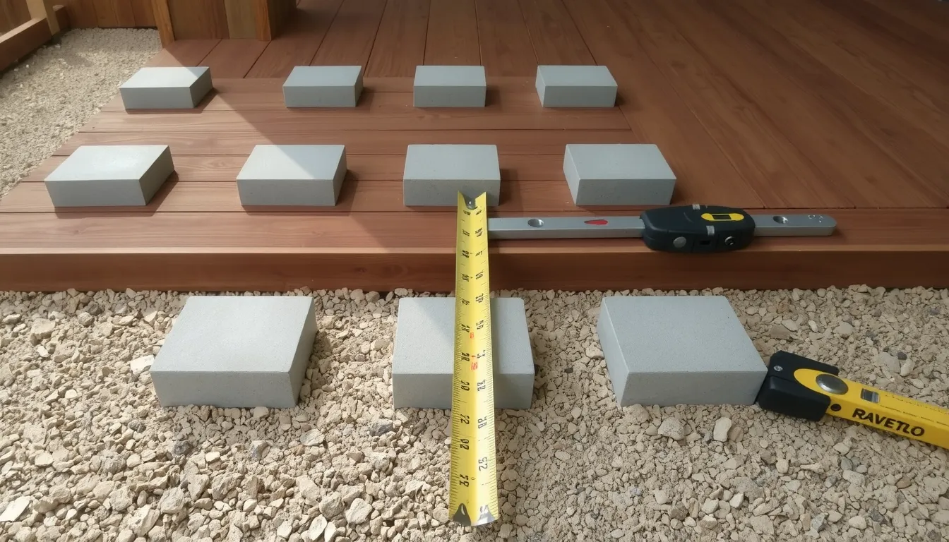 espacement plot beton terrasse bois