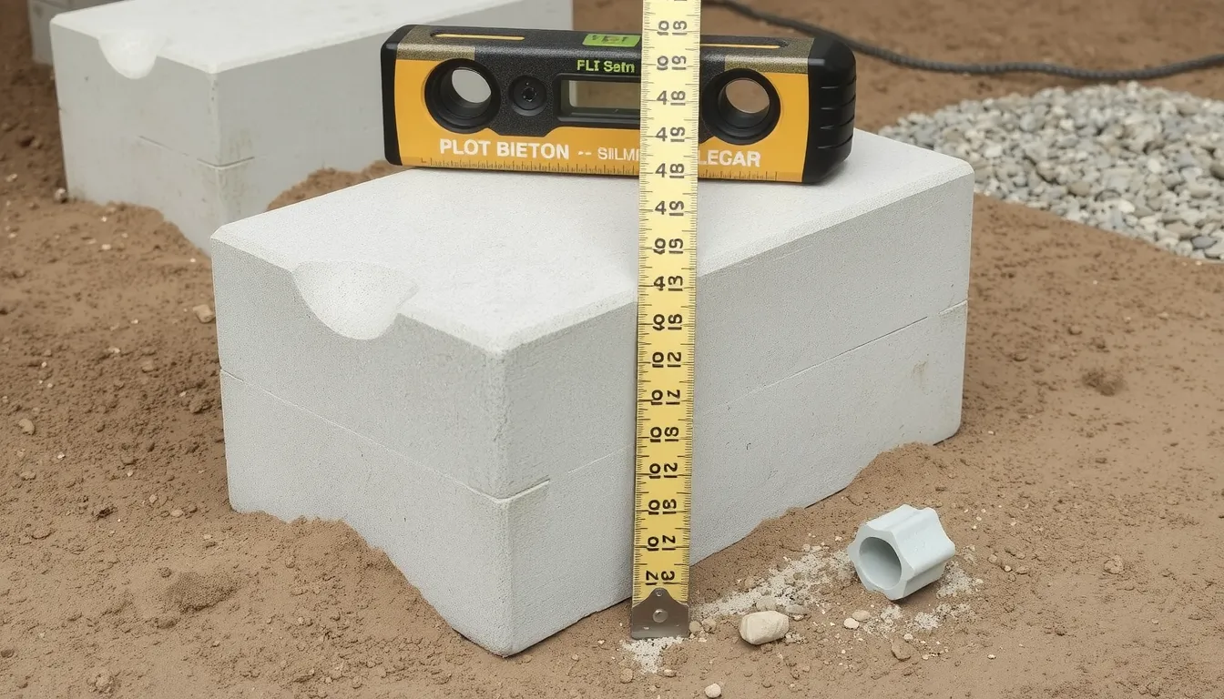 fondation plots béton